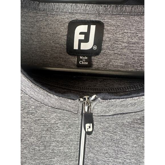 FootJoy Half Zip Pullover Mid Layer Heather Gray Golf Big & Tall Men's Size XXL - Picture 4 of 8